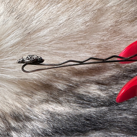 Victorian Pavé Diamond Silver Tone Hair Pin - Picture 6 of 10